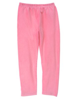 Pink Velour Legging