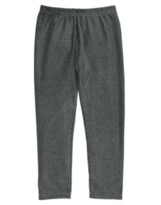 Grey Velour Legging