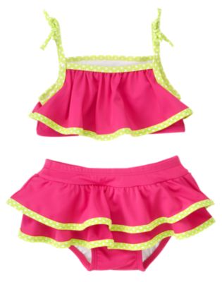 Skirted Ruffle Two-Piece Swimsuit