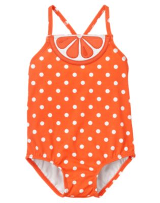 Citrus Dot One-Piece Swimsuit