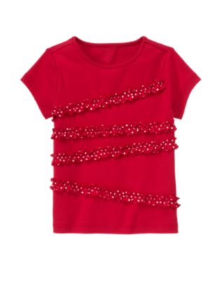 Dot Ruffle Tee