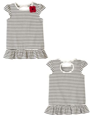 Stripe Poppy Tunic Top