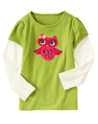 Gem Owl Double Sleeve Tee