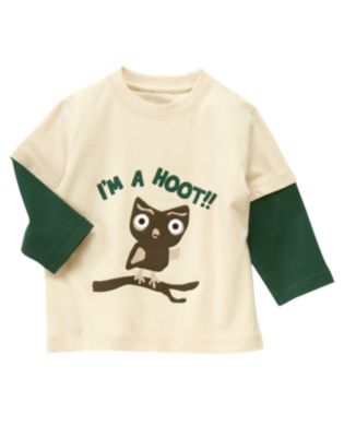 Owl Double Sleeve Tee