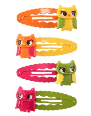 Owl Snap Clip Four-Pack