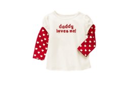Daddy Loves Me Double Sleeve Tee