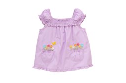 Smocked Flower Pocket Top