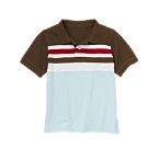 Chest Stripe Pique Polo Shirt