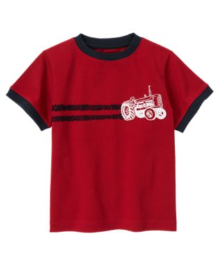 Embroidered Tractor Tee