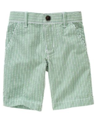 Stripe Seersucker Short