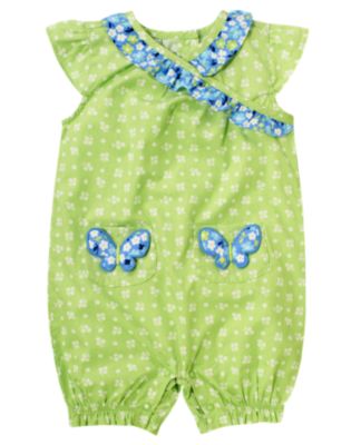 Butterfly Pocket Floral One-Piece