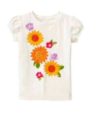  Kid Girl   Sunflower Smiles Back To School 2012
