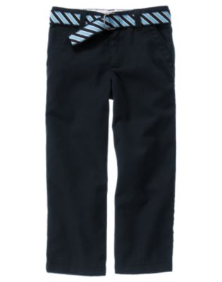 Uniform Stripe Belted Pant