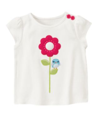 Big Flower Birdie Tee