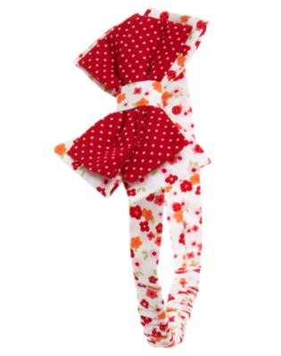 Floral Dot Bow Fruffle