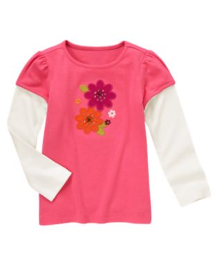 Flower Double Sleeve Tee