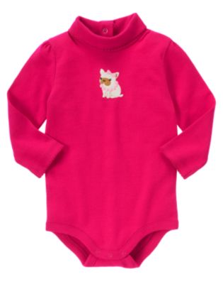Fancy Puppy Turtleneck Bodysuit/Tee Shirt