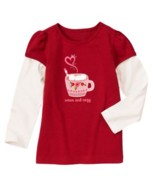Gem Hot Cocoa Double Sleeve Tee