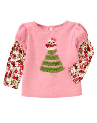 Owl Tree Double Sleeve Tee