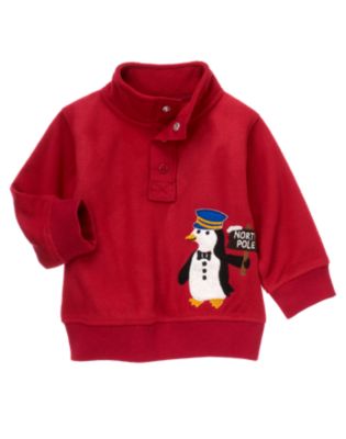 Penguin Half-Snap Microfleece Pullover