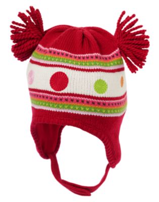 Dot Stripe Sweater Hat