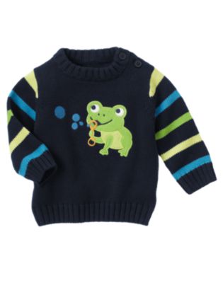 Frog Stripe Sweater