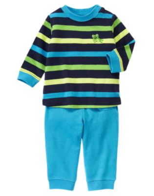 Frog Stripe Two-Piece Set