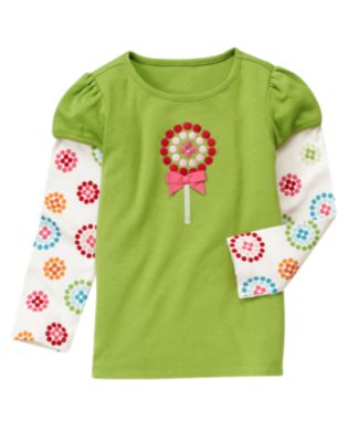 Bow Lollipop Double Sleeve Tee