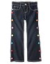 Embroidered Flower Bootcut Jean