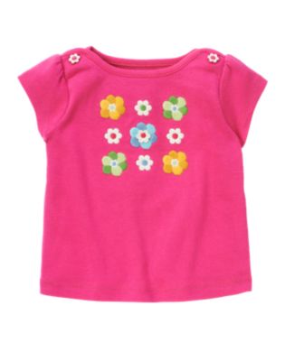 Embroidered Flower Tee