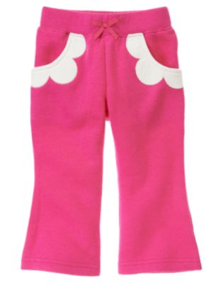 Flower Pocket Fleece Pant