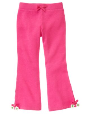 Bow Flower Fleece Pant
