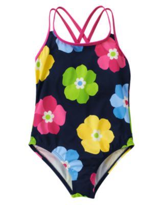 Flower One-Piece Swimsuit