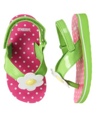 Flower Dot Flip Flop Sandal