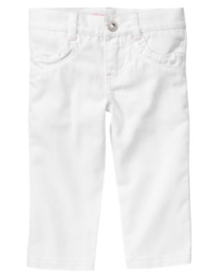 White Denim Capri Pant