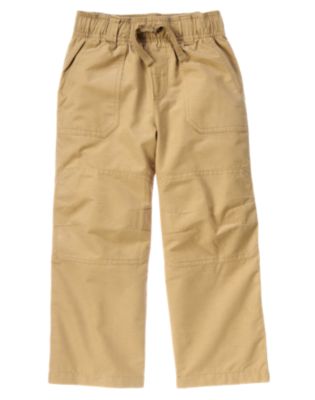Drawstring Knee Seam Pant