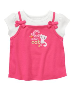 C Is For Cat Layered Tee