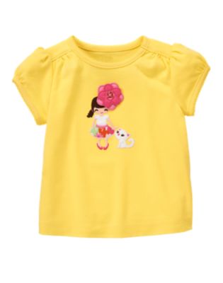 Flower Girl Kitty Tee