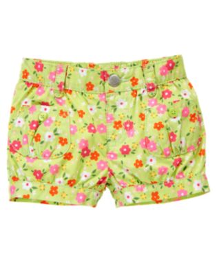Button Pocket Blossom Short