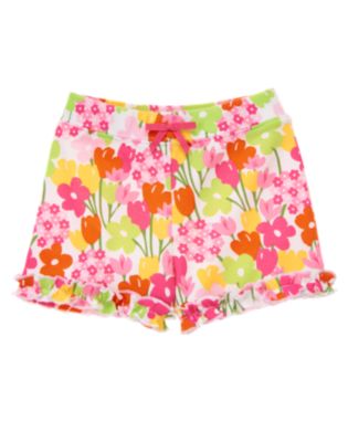 Flower Ruffle Short