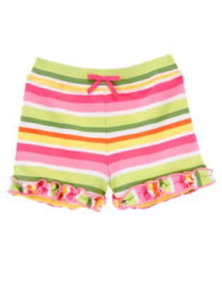 Stripe Ruffle Short