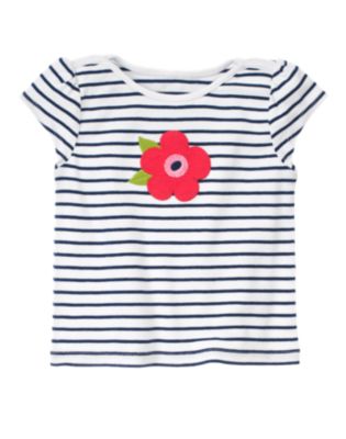Flower Stripe Tee