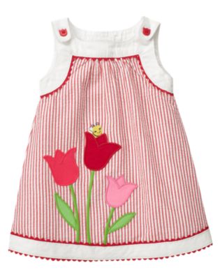 Tulip Seersucker Stripe Jumper
