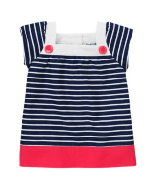 Button Stripe Top