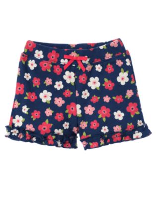 Ruffle Bow Floral Short