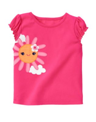 Flower Button Sun Tee