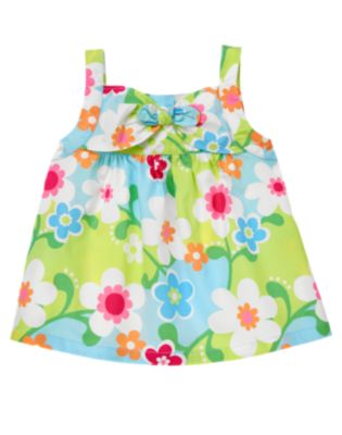 Bow Floral Top