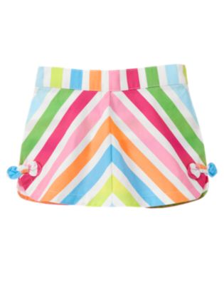 Chevron Stripe Skort