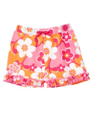 Ruffle Bow Flower Short