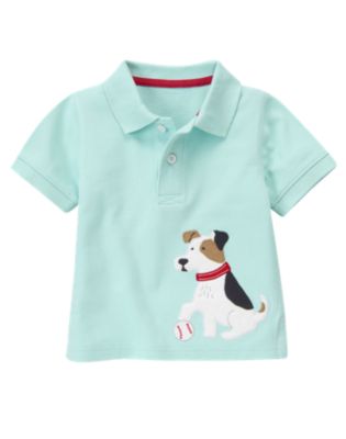 Baseball Puppy Pique Polo Shirt